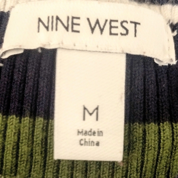 Nine West Women's Striped Sweater Size Medium - Picture 4 of 5